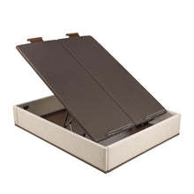 Cargar imagen en el visor de la galería, Canapé tapizado eléctrico Pikolin DESIGN con tapa doble y altura de 32 cm