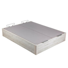 Cargar imagen en el visor de la galería, Canapé abatible de madera Pikolin DSGN con tapa doble y 31 cm de altura
