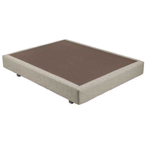 Base tapizada transpirable Pikolin textil color ash con patas de 10 cm