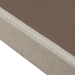 Base tapizada transpirable Pikolin textil color ash con patas de 10 cm