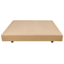 Cargar imagen en el visor de la galería, Base tapizada transpirable Pikolin textil color cooper con patas de 10 cm
