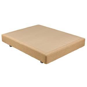 Base tapizada transpirable Pikolin textil color cooper con patas de 10 cm