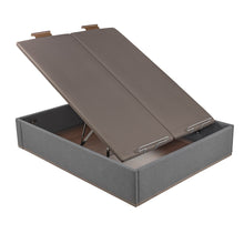 Cargar imagen en el visor de la galería, Canapé abatible tapizado Pikolin DSGN alta capacidad tapa doble 36 cm
