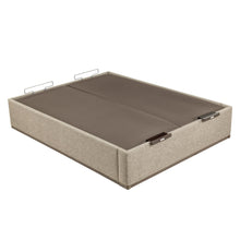 Cargar imagen en el visor de la galería, Canapé abatible eléctrico Pikolin DSGN tapizado con tapa doble y 35 cm de altura
