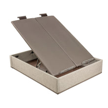 Cargar imagen en el visor de la galería, Canapé abatible eléctrico Pikolin DSGN tapizado con tapa doble y 35 cm de altura
