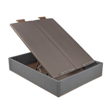 Cargar imagen en el visor de la galería, Canapé abatible eléctrico Pikolin DSGN tapizado con tapa doble y 35 cm de altura
