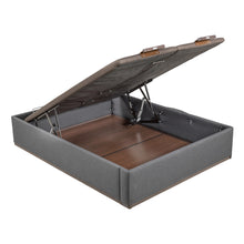 Cargar imagen en el visor de la galería, Canapé abatible eléctrico Pikolin DSGN tapizado con tapa doble y 35 cm de altura
