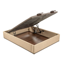 Cargar imagen en el visor de la galería, Canapé tapizado eléctrico Pikolin DESIGN con tapa doble y altura de 32 cm
