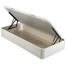 Cargar imagen en el visor de la galería, Canapé abatible juvenil Pikolin Naturbox de madera con apertura lateral, Blanco
