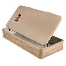 Cargar imagen en el visor de la galería, Canapé abatible juvenil Pikolin Naturbox de madera con apertura lateral, Natural
