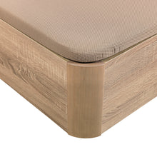 Cargar imagen en el visor de la galería, Canapé abatible juvenil Pikolin Naturbox de madera con apertura lateral, Natural
