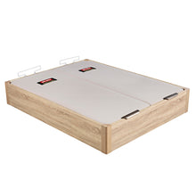 Cargar imagen en el visor de la galería, Canapé abatible de madera Pikolin DSGN con tapa doble y 31 cm de altura
